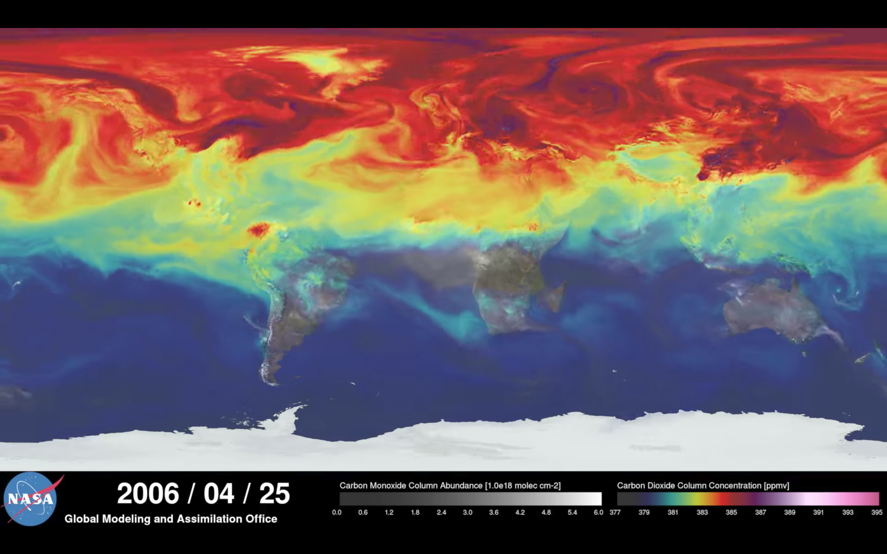 SOURCE: NASA, "A Year in the Life of Earth's CO2"